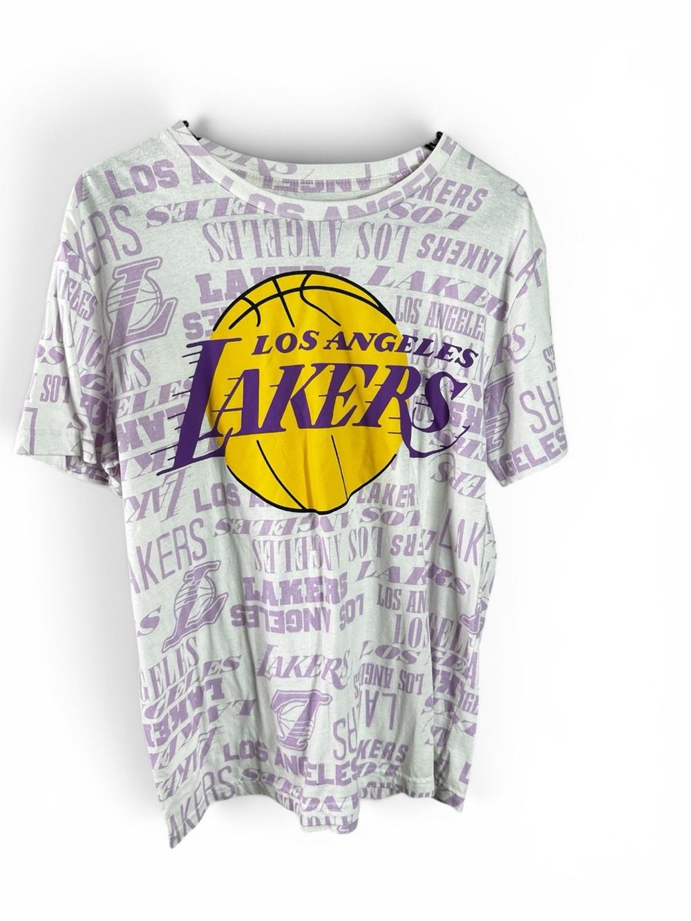 Mens NBA LA Lakers Basketball Tee T-Shirt L
